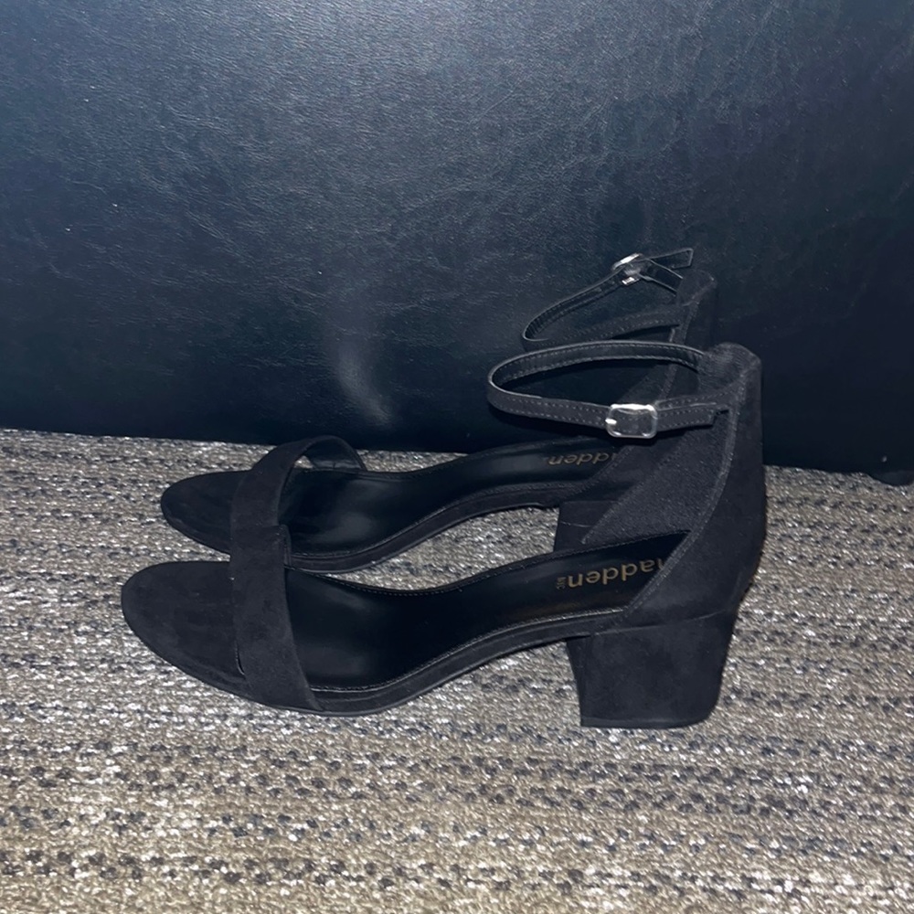 Black, short heels